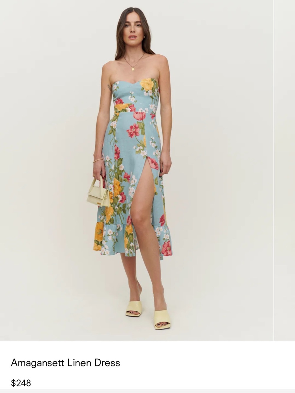Reformation Amagansett Linen Dress | Size 2 | New
